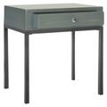 Safavieh Adena End Table, Steel Teal - 27.8 x 18.1 x 24 in. AMH6612B